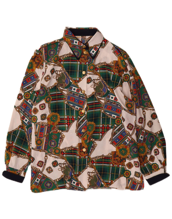 VINTAGE Bluză pentru femei Petit Shirt EU 40 Medium Multicolor