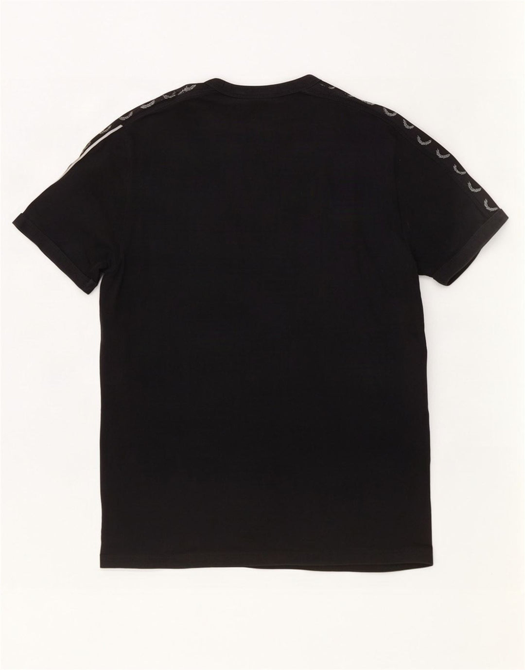 Tricou grafic Fred Perry pentru bărbați Top mediu din bumbac negru