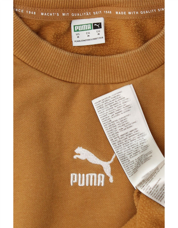 Pulover supradimensionat pentru femei Puma, UK 14, bumbac maro mediu