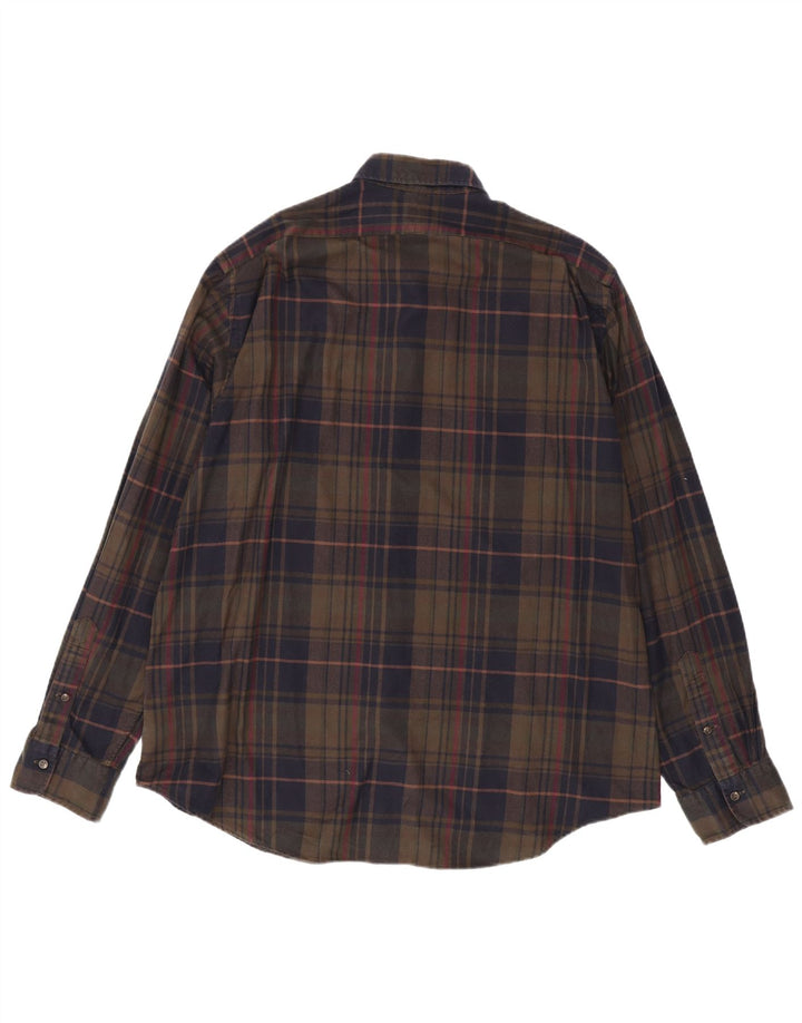 Cămașă de flanel POLO RALPH LAUREN pentru bărbați, bumbac cu check maro 2XL