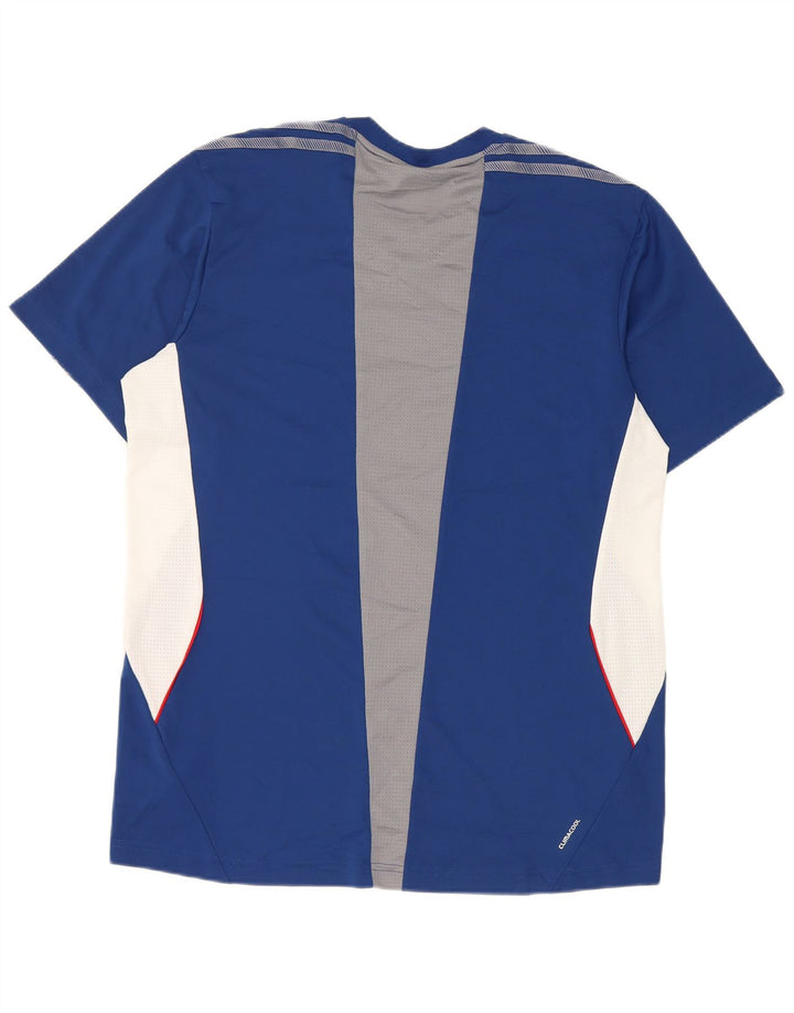 Tricou Adidas Climacool pentru bărbați Top mare, albastru, poliester color bloc