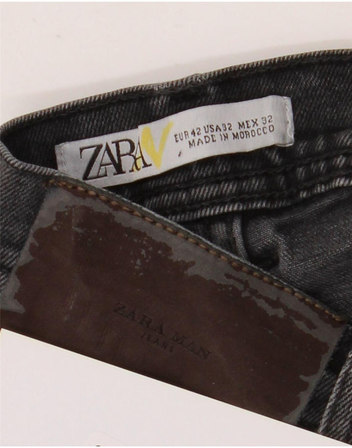 Blugi slim pentru bărbați Zara W32 L30 negri
