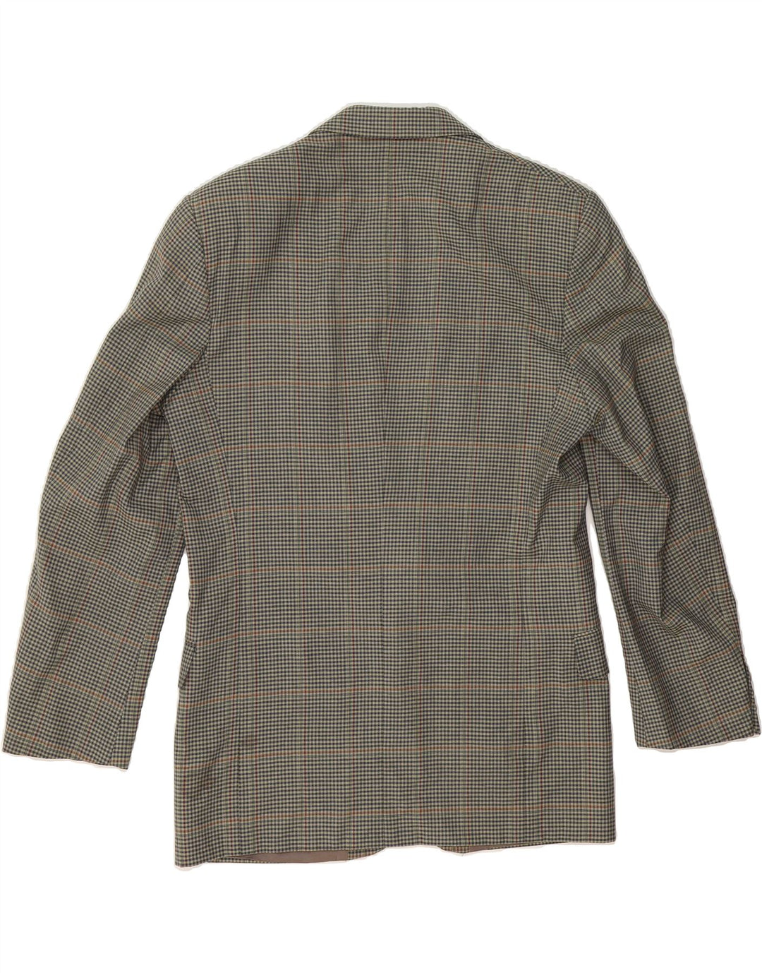 JAEGER Mens 2 Button Blazer Jacket IT 48 Medium Green Check Wool Vintage Jaeger and Second-Hand Jaeger from Messina Hembry 