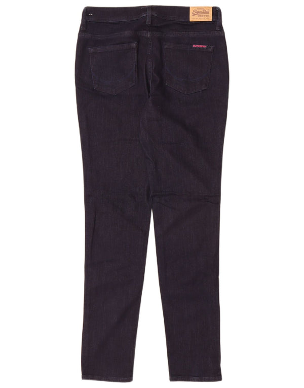 Blugi skinny Superdry pentru femei, cu ajustare standard, W30 L32, bumbac bleumarin