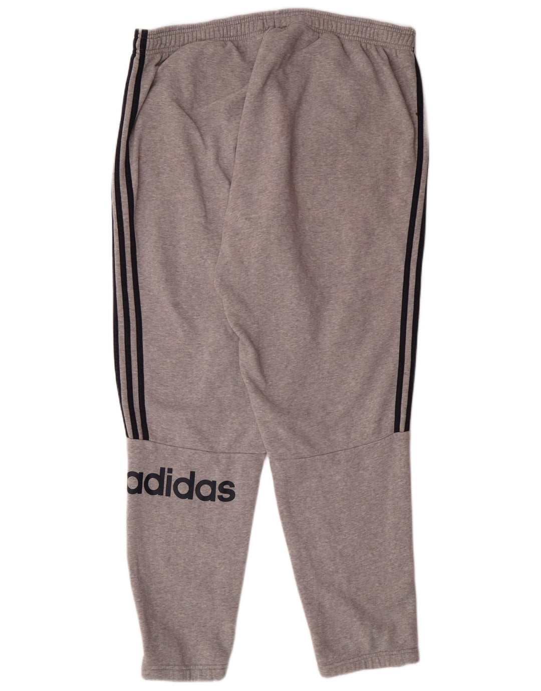 ADIDAS Mens Graphic Tracksuit Trousers 2XL  Grey Cotton