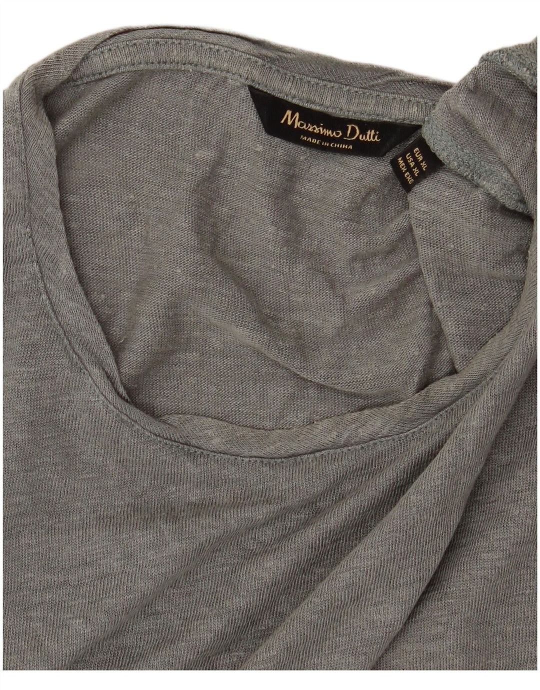 MASSIMO DUTTI Tricou Bărbați Top XL Gri