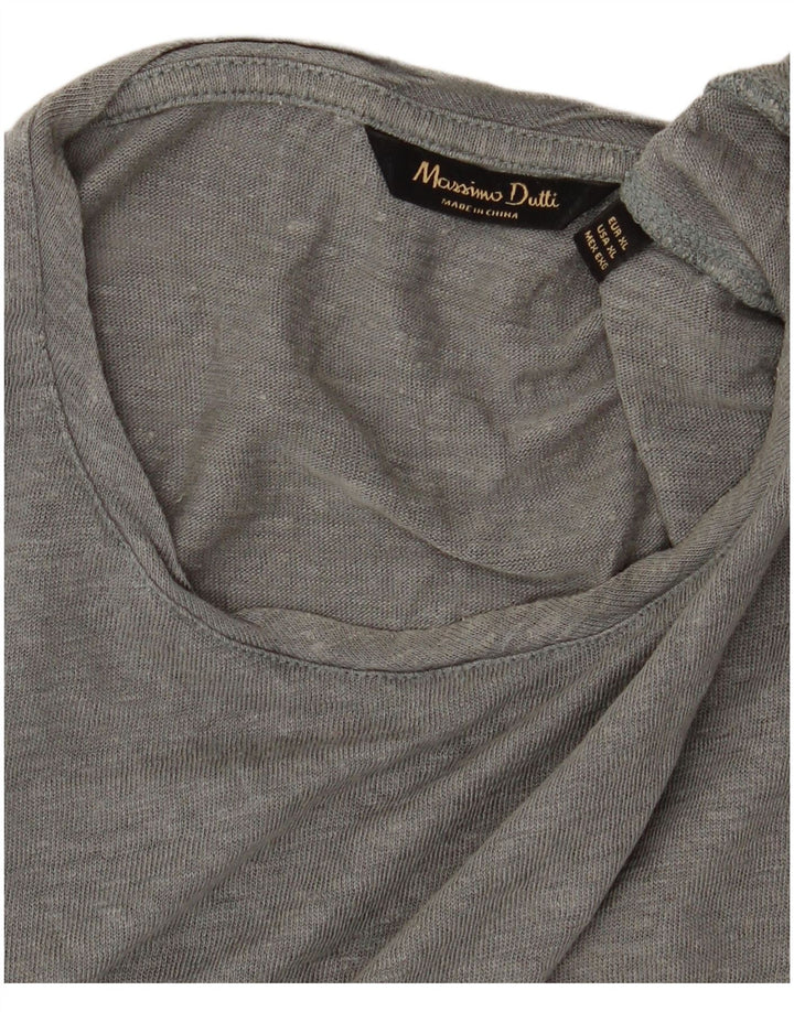 MASSIMO DUTTI Tricou Bărbați Top XL Gri