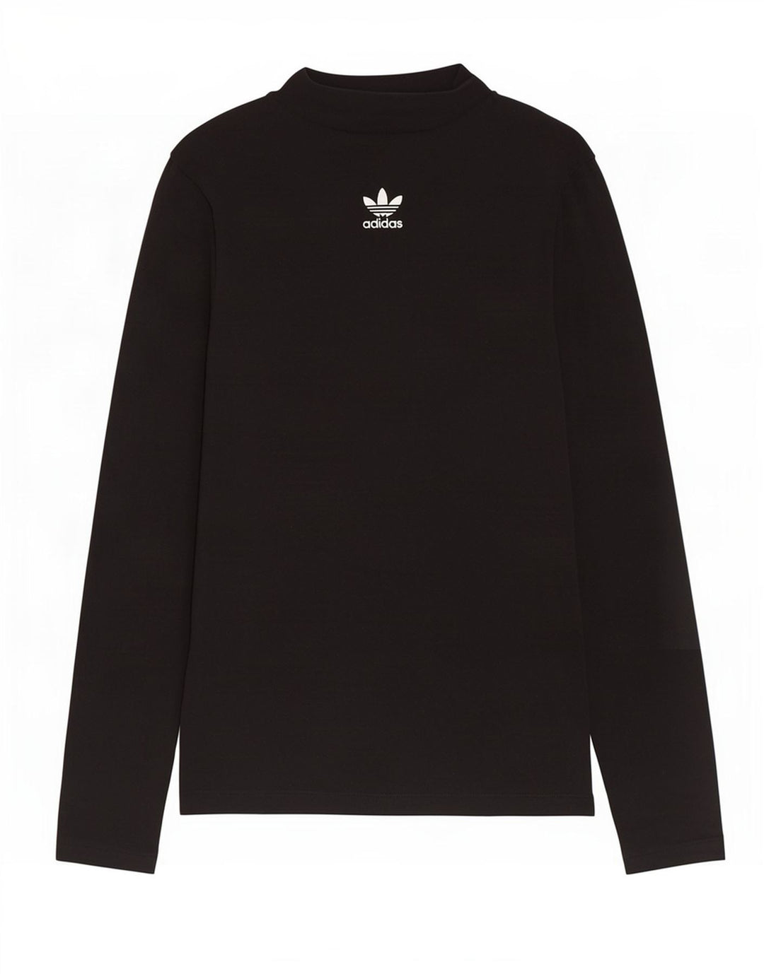 Adidas pentru femei Top cu mânecă lungă UK 12 Medium Black Bumbac