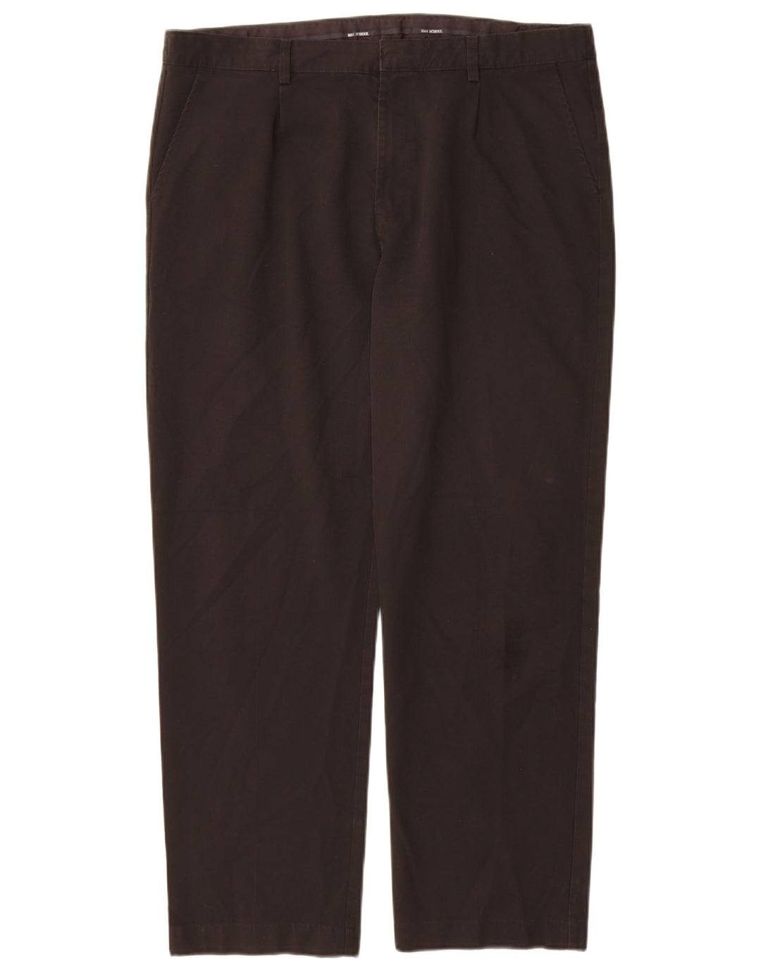 Pantaloni chino drepți pentru bărbați Marks & Spencer L36 L29 Poliester negru