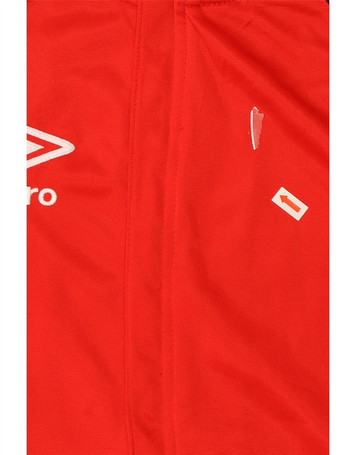 Jachetă de trening pentru bărbați Umbro, roșu mediu, poliester bloc de culoare