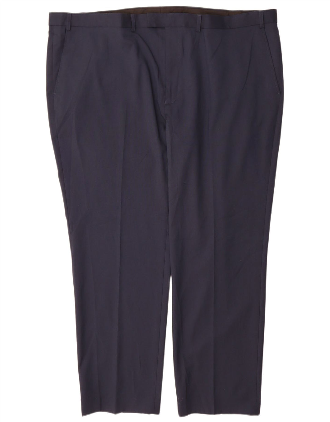 Pantaloni de costum drepți croiți pentru bărbați Marks & Spencer L48 L31 bleumarin