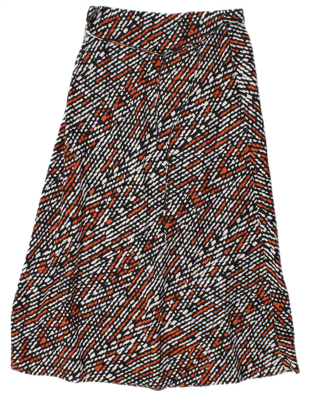 MARKS & SPENCER Fustă A-Line pentru femei UK 12 Medium W30 Chevron multicolor