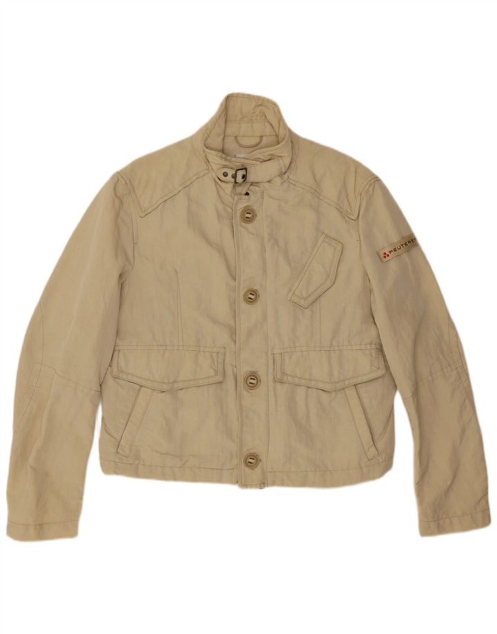 PEUTEREY Jachetă Bomber Crop pentru Damă IT 54 3XL Bej Poliamidă