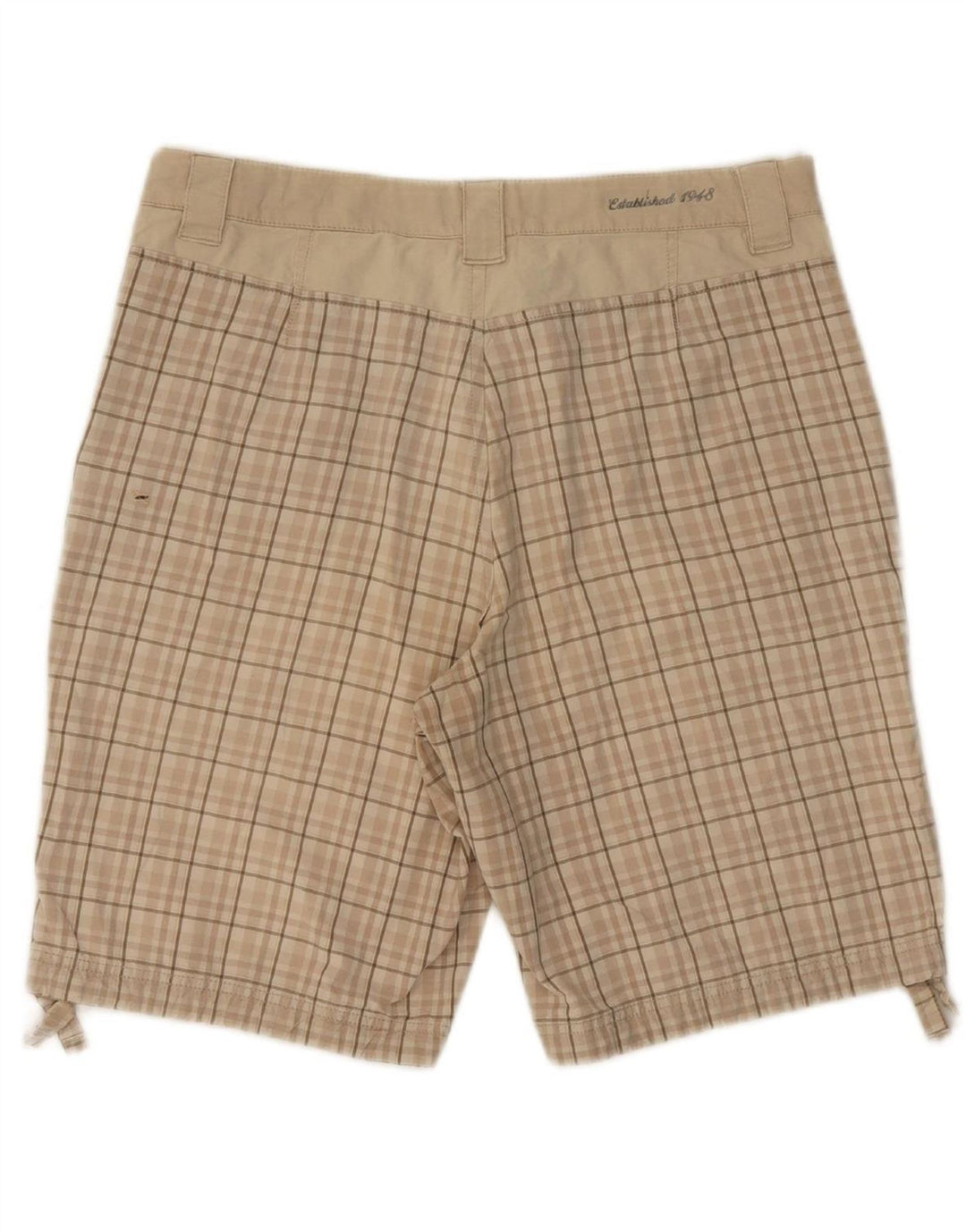 PUMA Mens Chino Shorts Medium W34  Beige Check