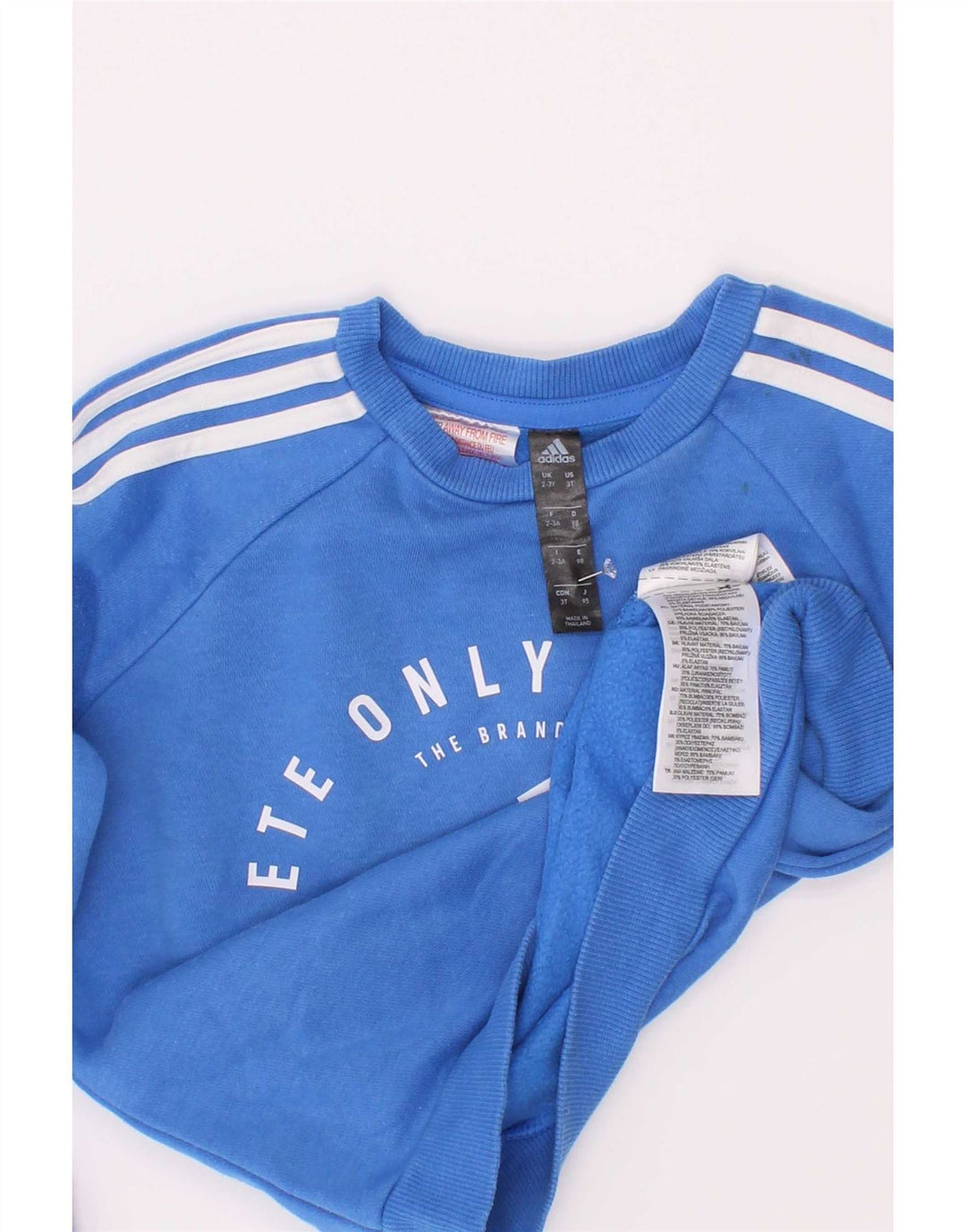 Adidas Băieți Pulover Grafic Pulover 2-3 Ani Bumbac Albastru