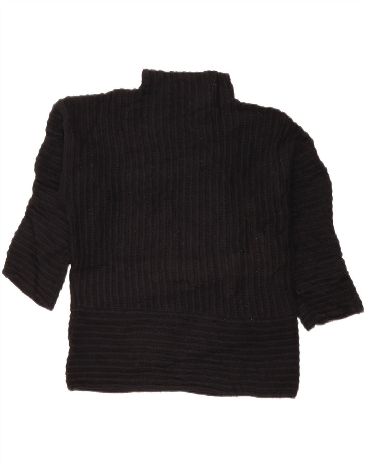 DKNY Pulover oversized cu gât țestoasă pentru femei UK 10 Small Black