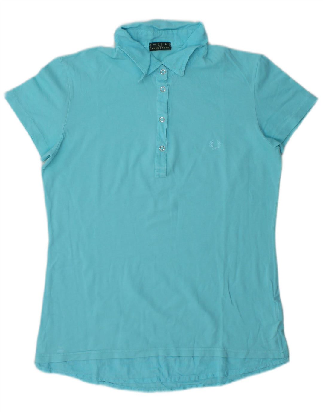Tricou polo Fred Perry pentru femei UK 14 mare, albastru, bumbac