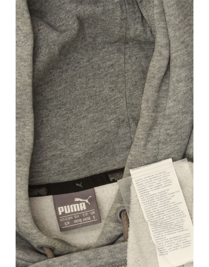 Pulover pentru bărbați Puma Graphic Hoodie Jumper mic, gri, color block, bumbac