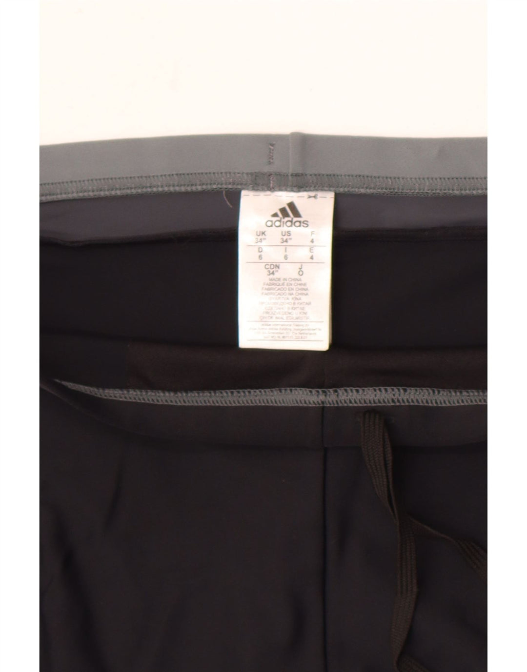 Pantaloni scurți de înot Adidas pentru femei UK 16, mari, negru, poliamidă