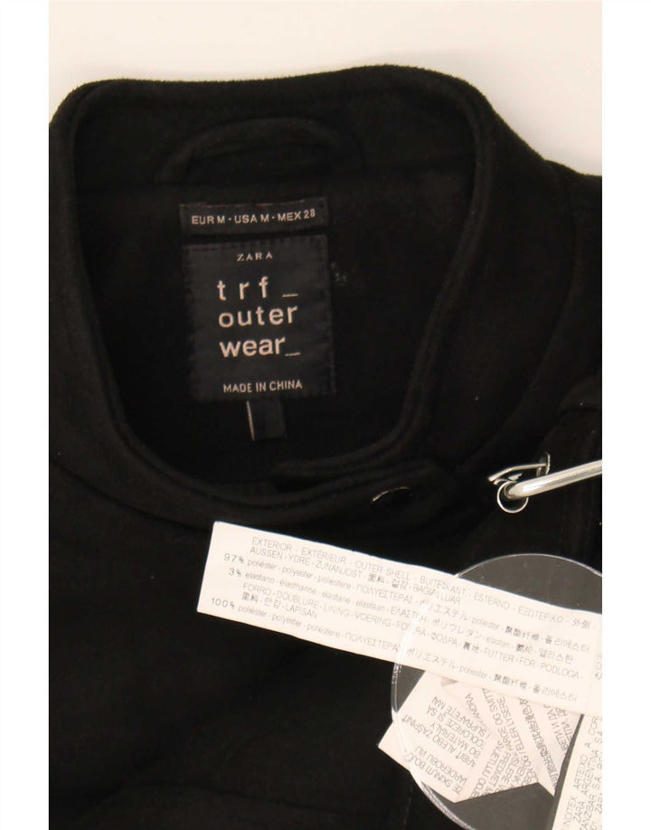 Jachetă Biker Trafaluc Crop pentru femei Zara UK 12 Poliester mediu negru