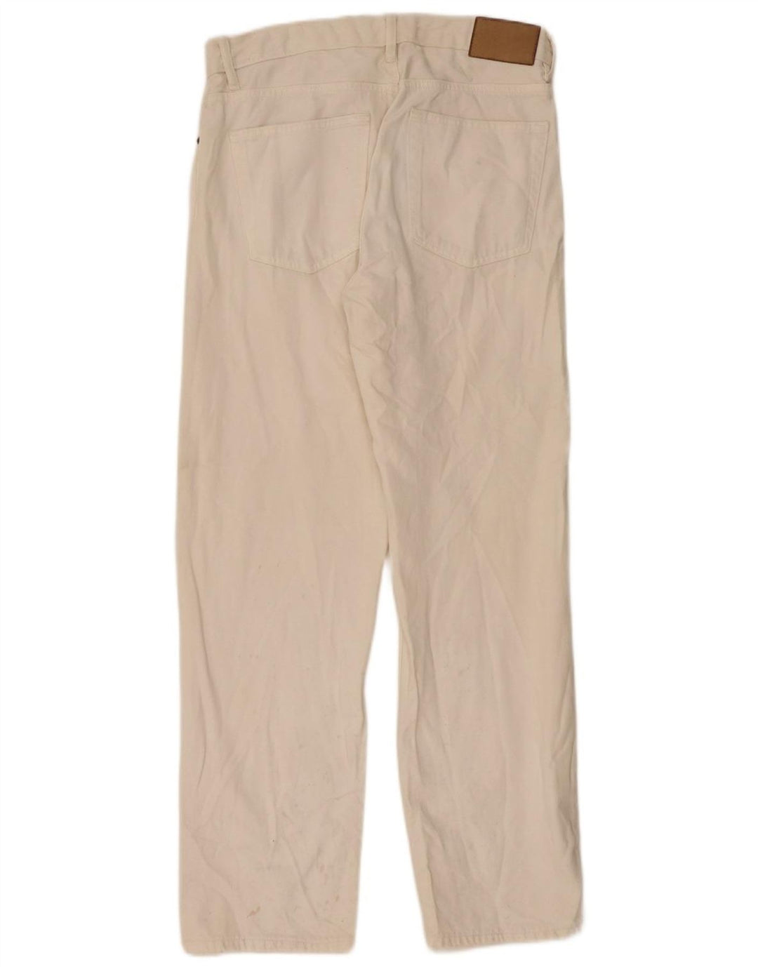 Blugi drepți pentru bărbați Zara EU 40 Medium L31 L32 Alb cadru