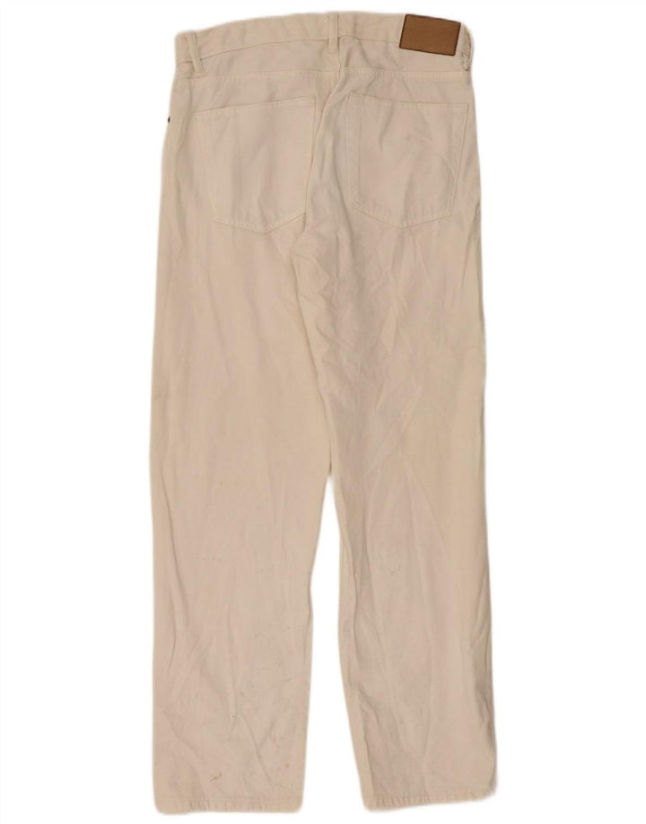 Blugi drepți pentru bărbați Zara EU 40 Medium L31 L32 Alb cadru