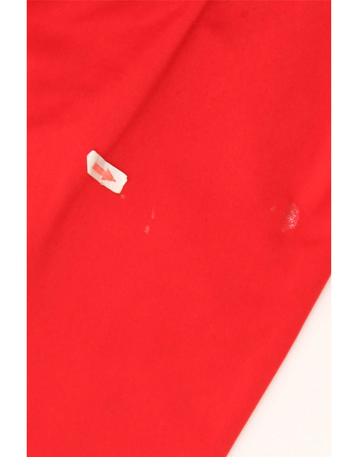 Pantaloni de trening Adidas pentru femei UK 12 Poliester roșu mediu