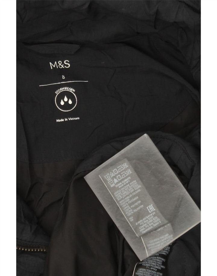 Jachetă căptușită supradimensionată pentru femei Marks & Spencer UK 8 Small Black