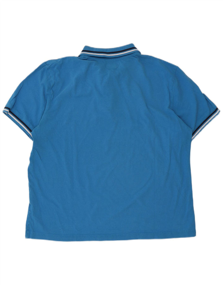 Cămașă polo pentru bărbați Kappa 2XL, bumbac albastru