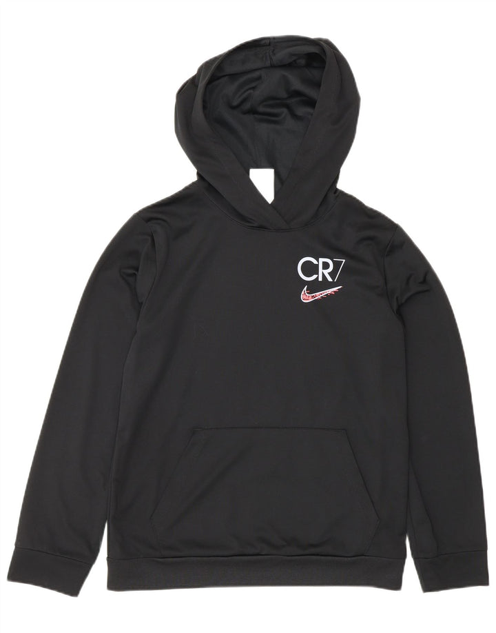Jumper Nike pentru băieți Cristiano Ronaldo Graphic Hoodie 10-11 ani mediu negru