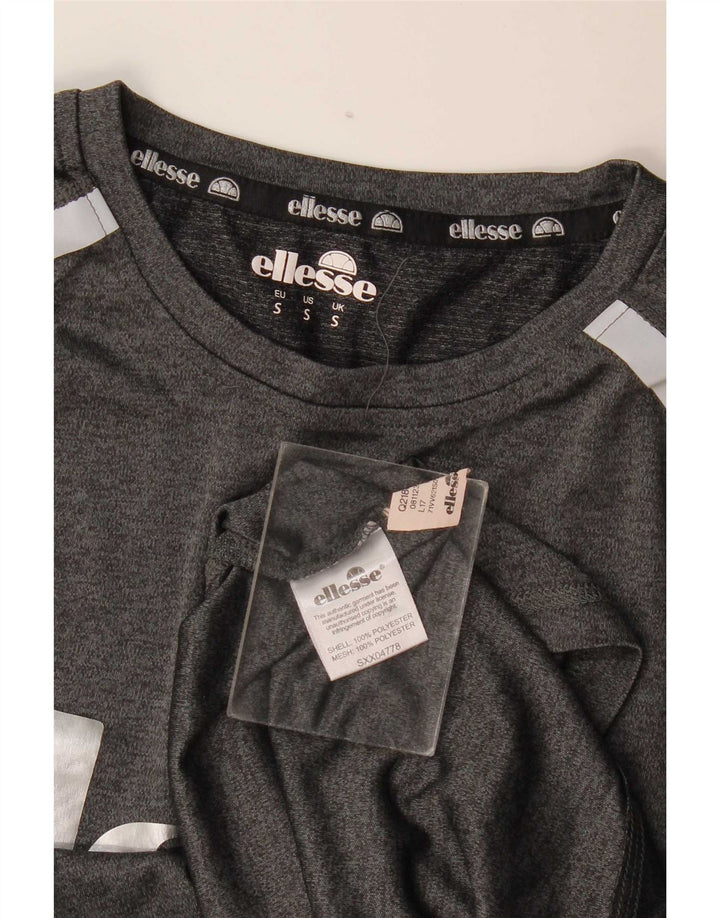 Tricou grafic pentru bărbați Ellesse Slim Fit Top mic, gri, poliester