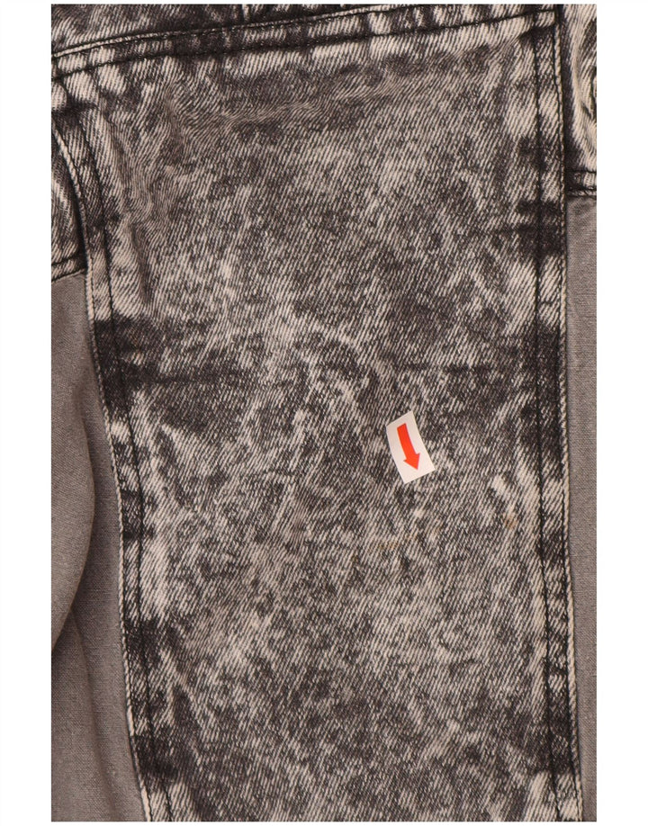 Jachetă de blugi pulover pentru femei VINTAGE UK 20 2XL bumbac gri