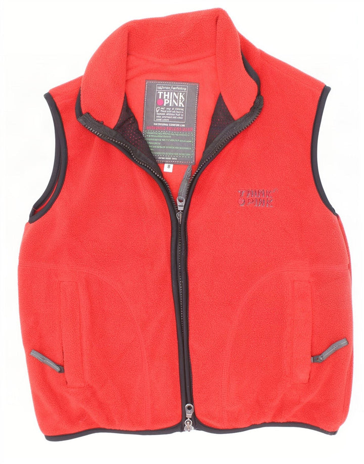 Gilet din lână pentru băieți Think Pink 7-8 ani, roșu