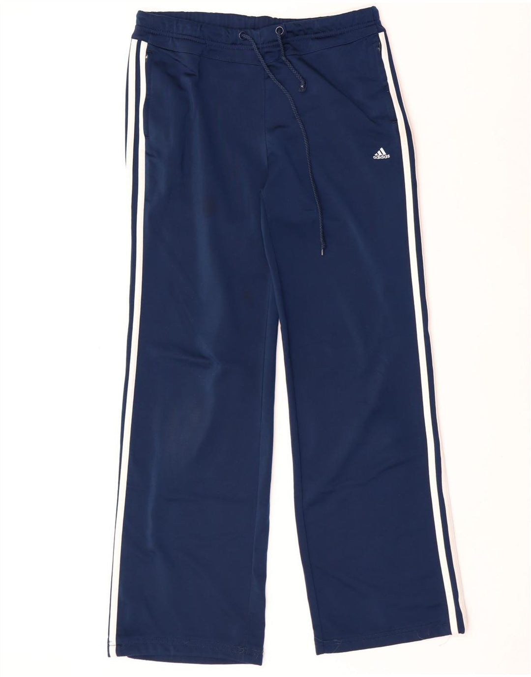 Pantaloni de trening ADIDAS pentru femei UK 14 Poliester mediu albastru bleumarin