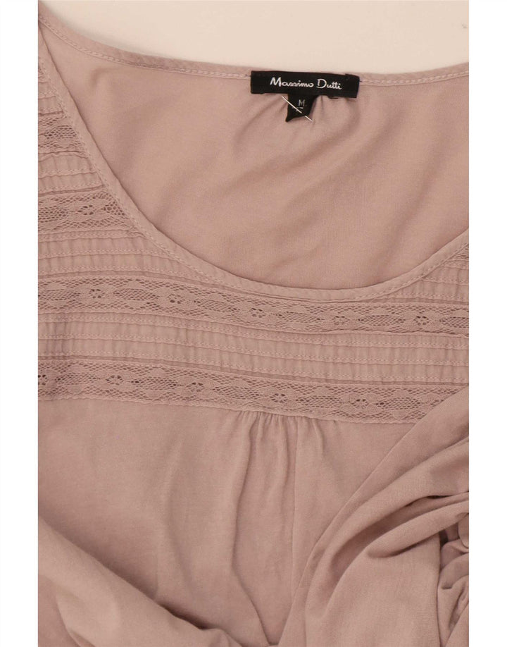 Top pentru femei Massimo Dutti cu mâneci 3/4 UK 12 Roz mediu