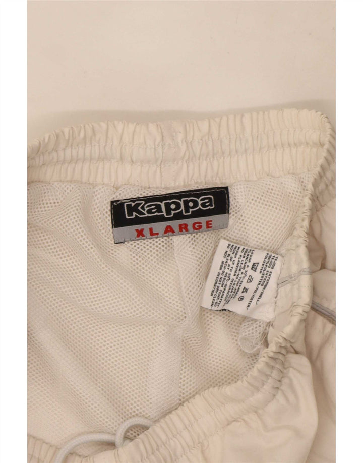 Kappa Băieți Pantaloni Trening Pantaloni Joggeri 15-16 Ani XL Poliester Alb