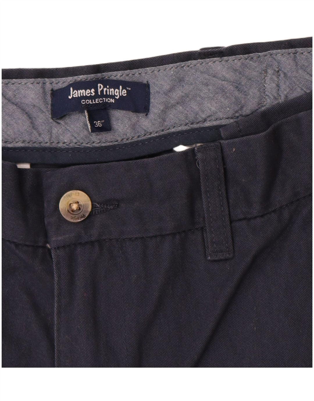 Pantaloni scurți chino pentru bărbați James Pringle W36, mari, bleumarin, bumbac, clasici