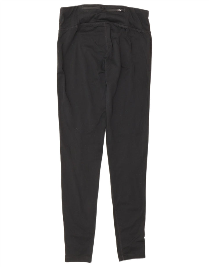 NIKE Womens Graphic Leggings UK 10 Small  Black Polyester