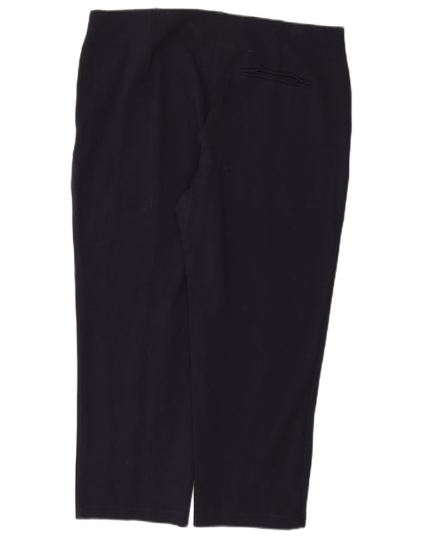 Pantaloni tăiați drept pentru femei Marks & Spencer UK 18 XL W38 L24 bleumarin