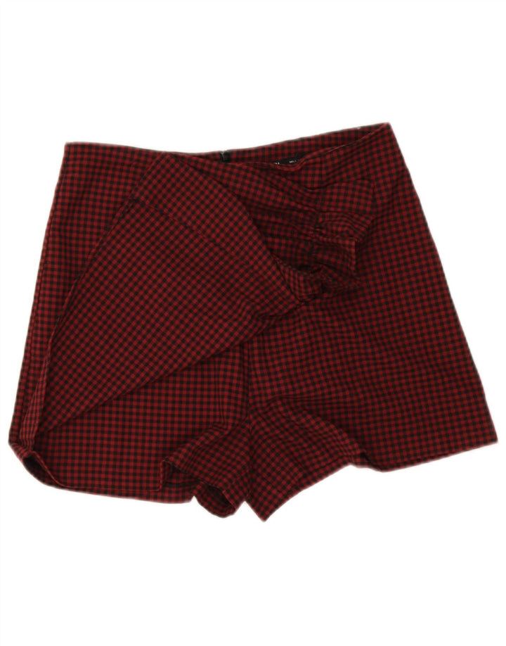 Pantaloni scurți casual pentru femei Zara, mari W30 L3, roșu, vichy