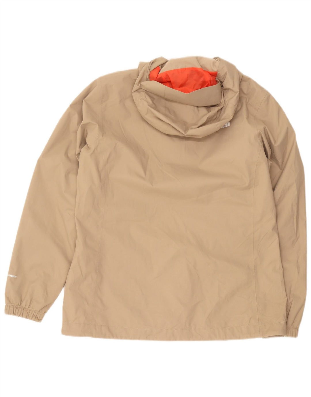 Jachetă de ploaie cu glugă pentru femei The North Face UK 14, mare, bej, poliester