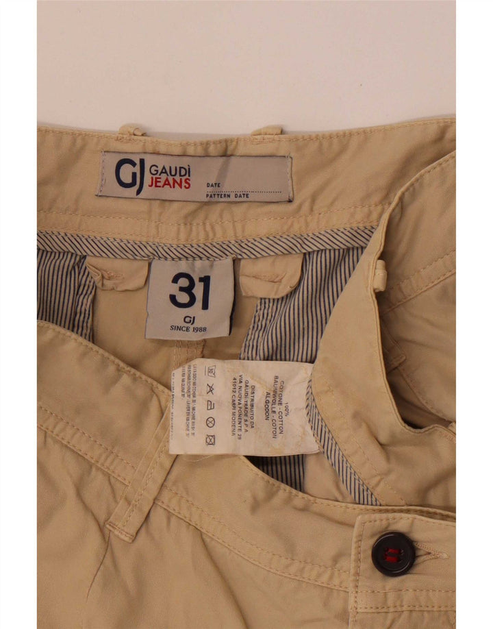 Gaudi Mens Regular Cargo Shorts Medium W31 Beige Bumbac