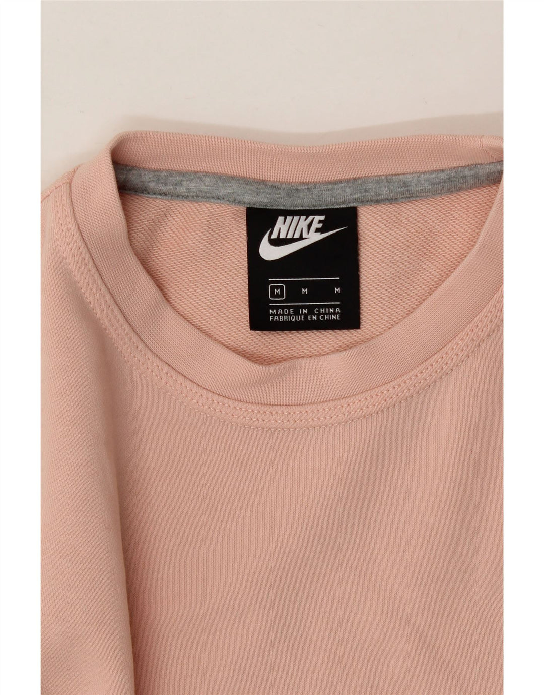 NIKE Womens Sweatshirt Jumper UK 14 Medium Pink Cotton Vintage Nike and Second-Hand Nike from Messina Hembry 