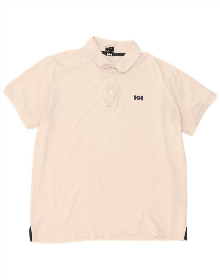 Helly Hansen tricou polo pentru bărbați XL din poliester alb