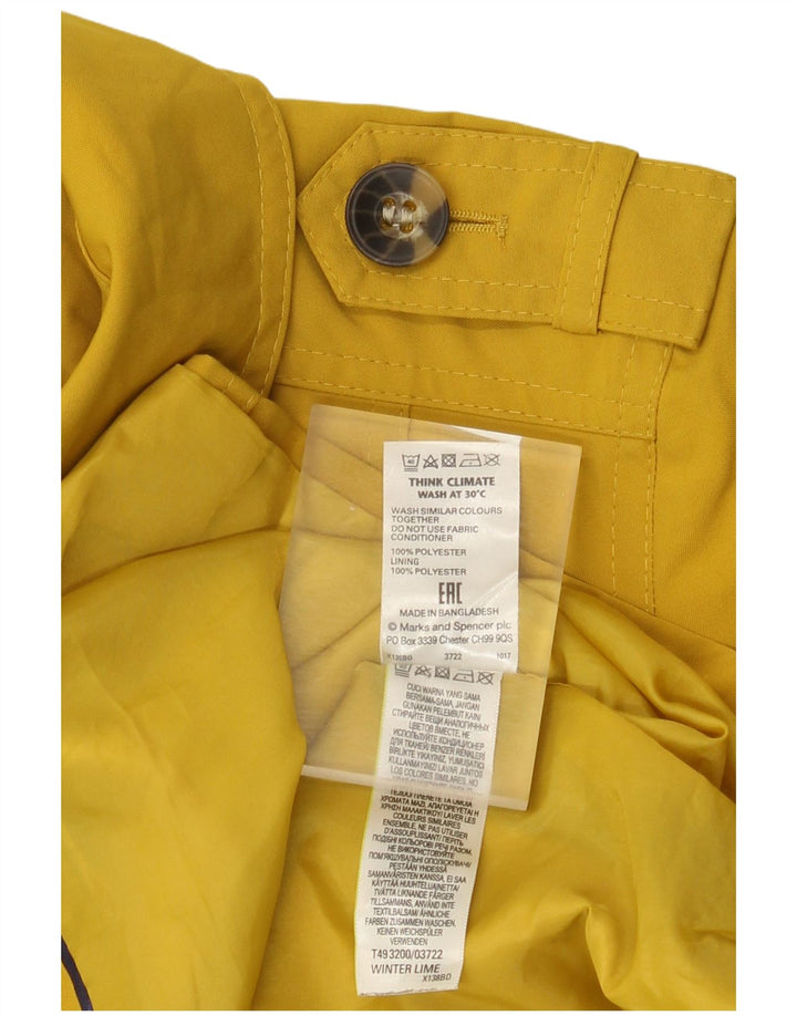 Trench pentru femei Marks & Spencer UK 14 Poliester galben mediu