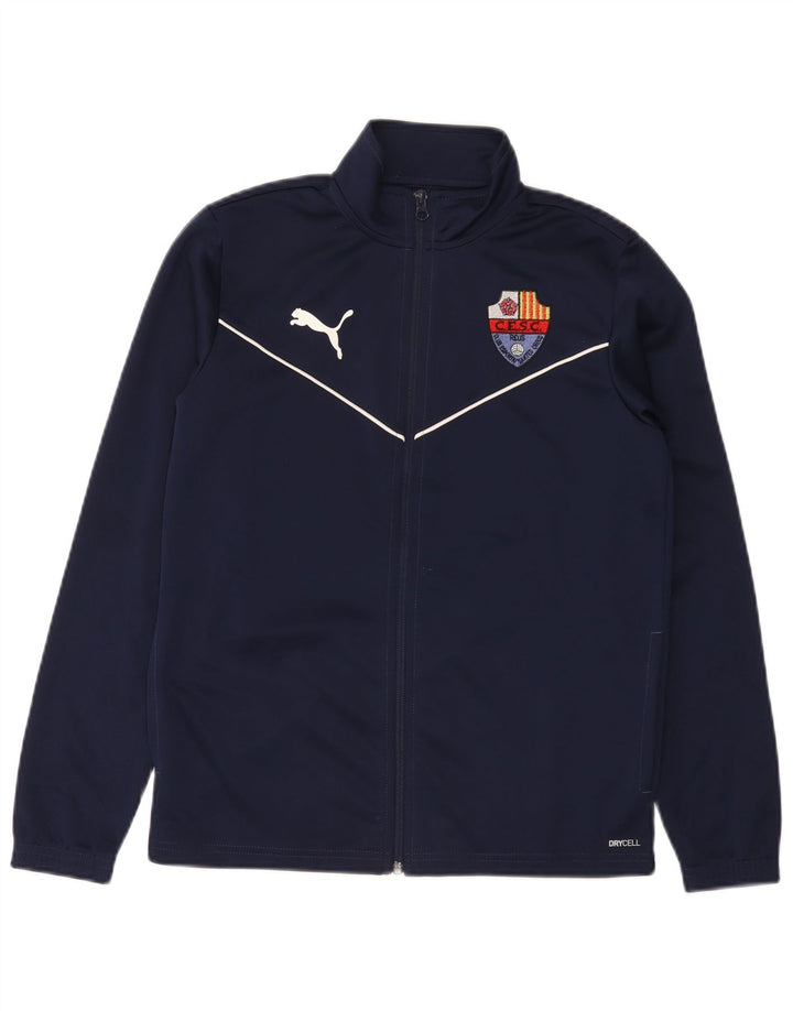 Puma Boys Santes Creus Trening Top Jacket 13-14 Ani Bleumarin Poliester