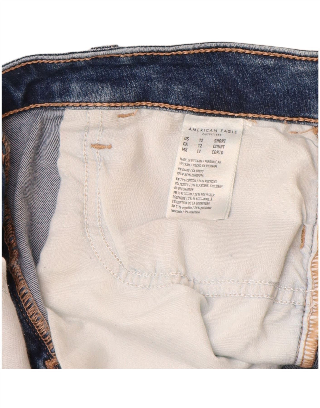 Blugi skinny pentru femei American Eagle US 12 Large W30 L27 Blue Bumbac