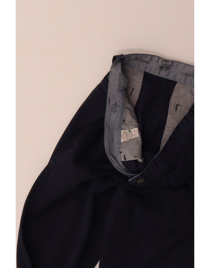 Pantaloni chino drepți pentru bărbați DOCKERS L31 L32 bumbac bleumarin