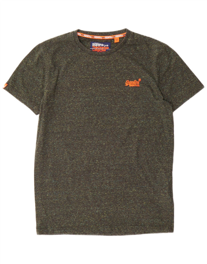 Tricou pentru bărbați Superdry Top Mediu Kaki Bumbac cu pete
