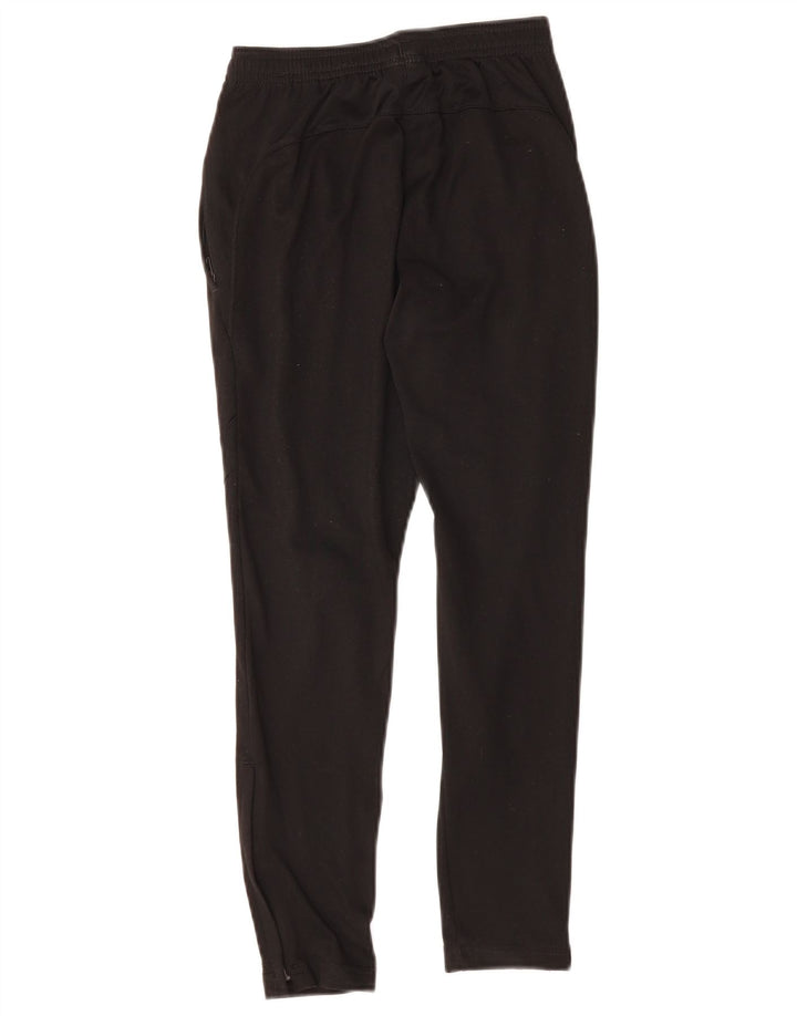 NIKE Boys Tracksuit Trousers 8-9 Years Small Black Polyester